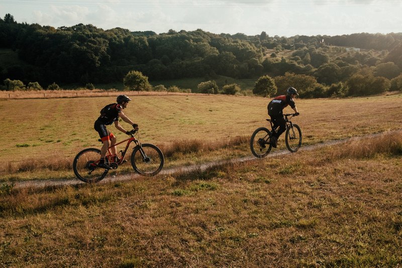 People biking on MBTs near Kolding in Denmark