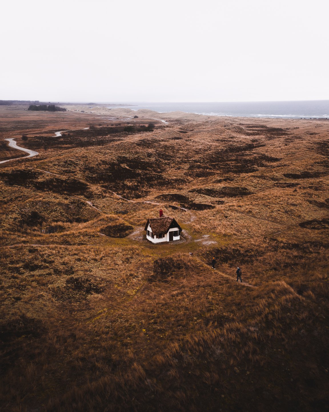 Ferienhaus auf der Insel Læsø im Herbst