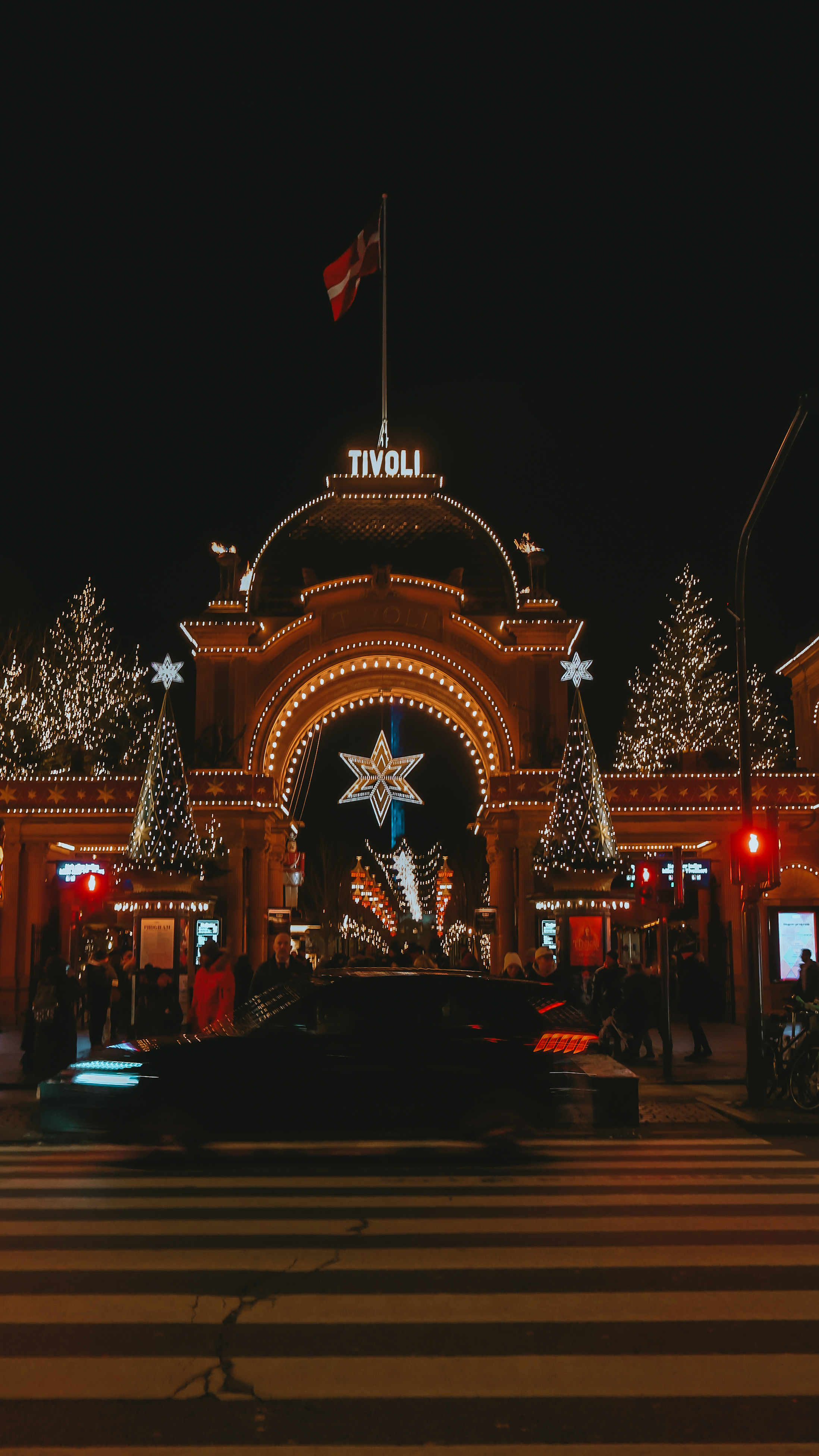 Tivoli i København på vinteren