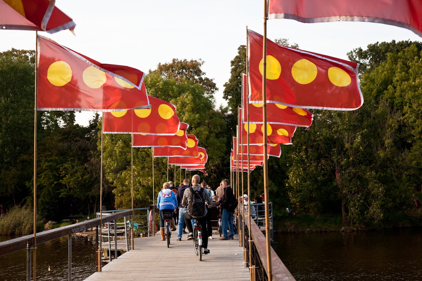 Fahrradbrücke Richtung Freistadt Christiania