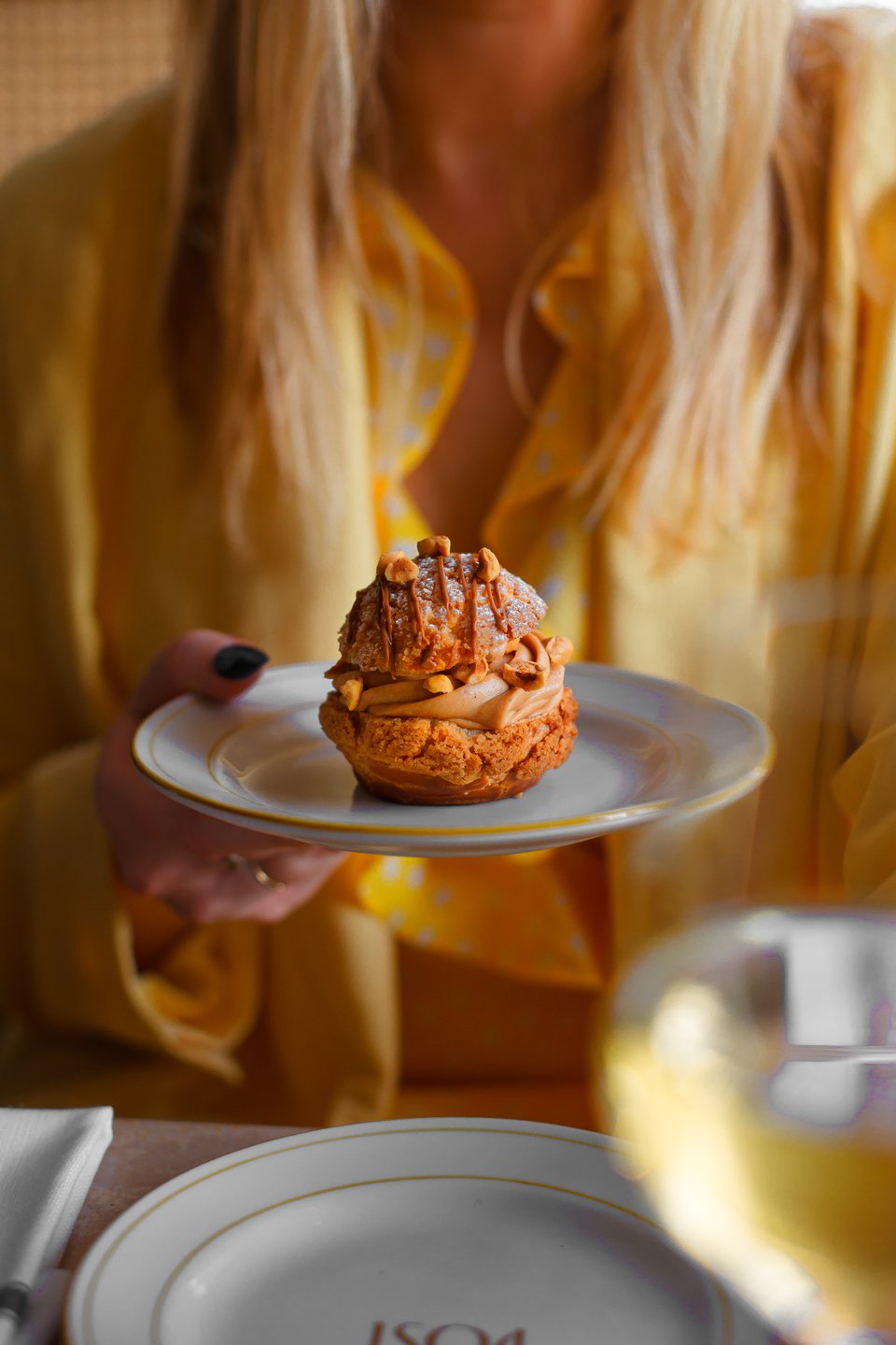 Fastelavnsboller on a plate