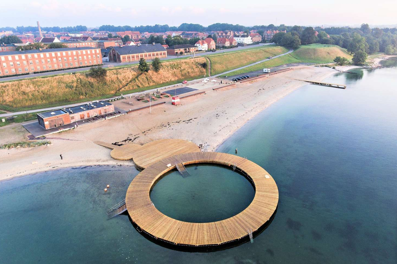 Østerstrand bij Fredericia aan de Oostkust van Denemarken