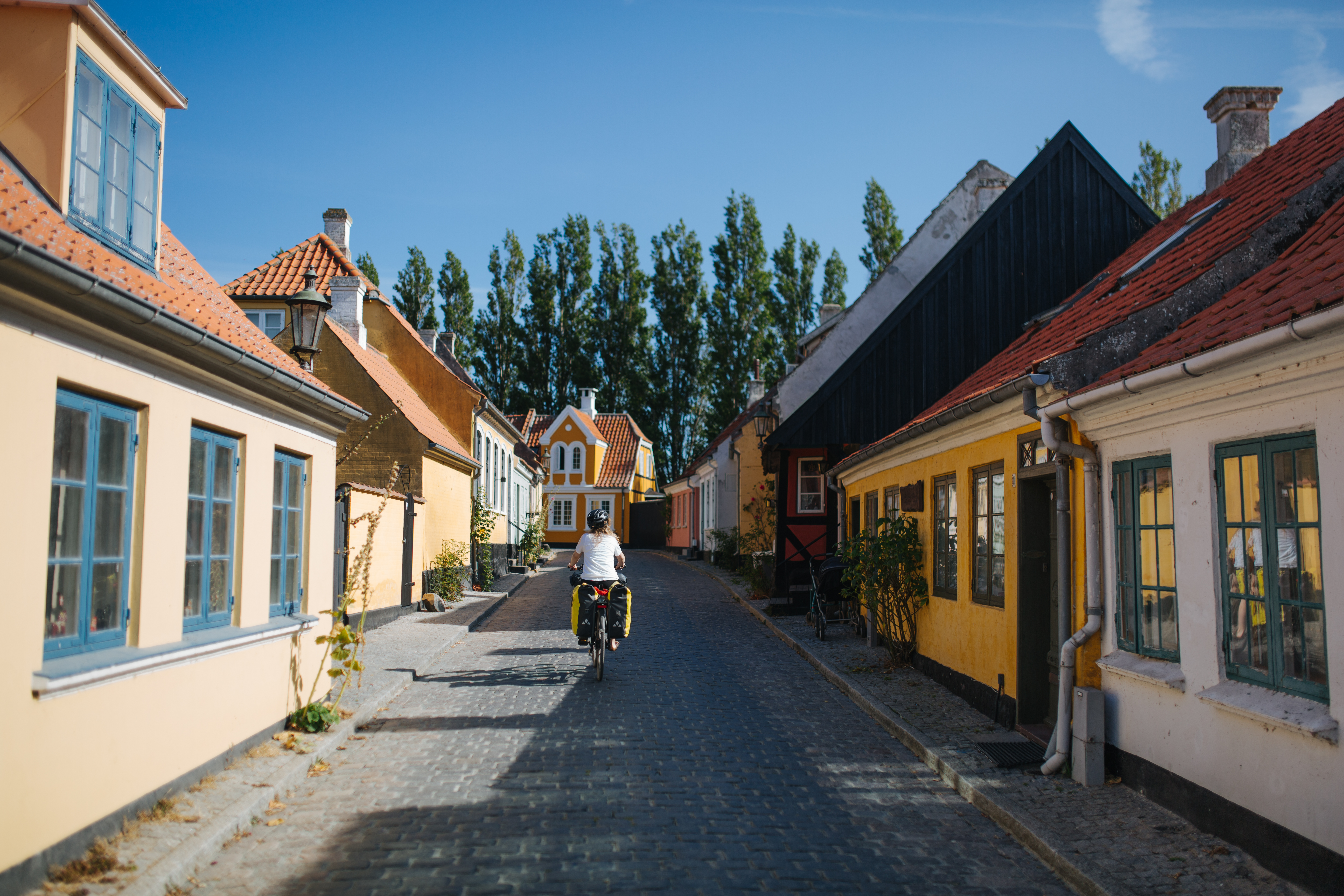 City street in Ærøskøbing 