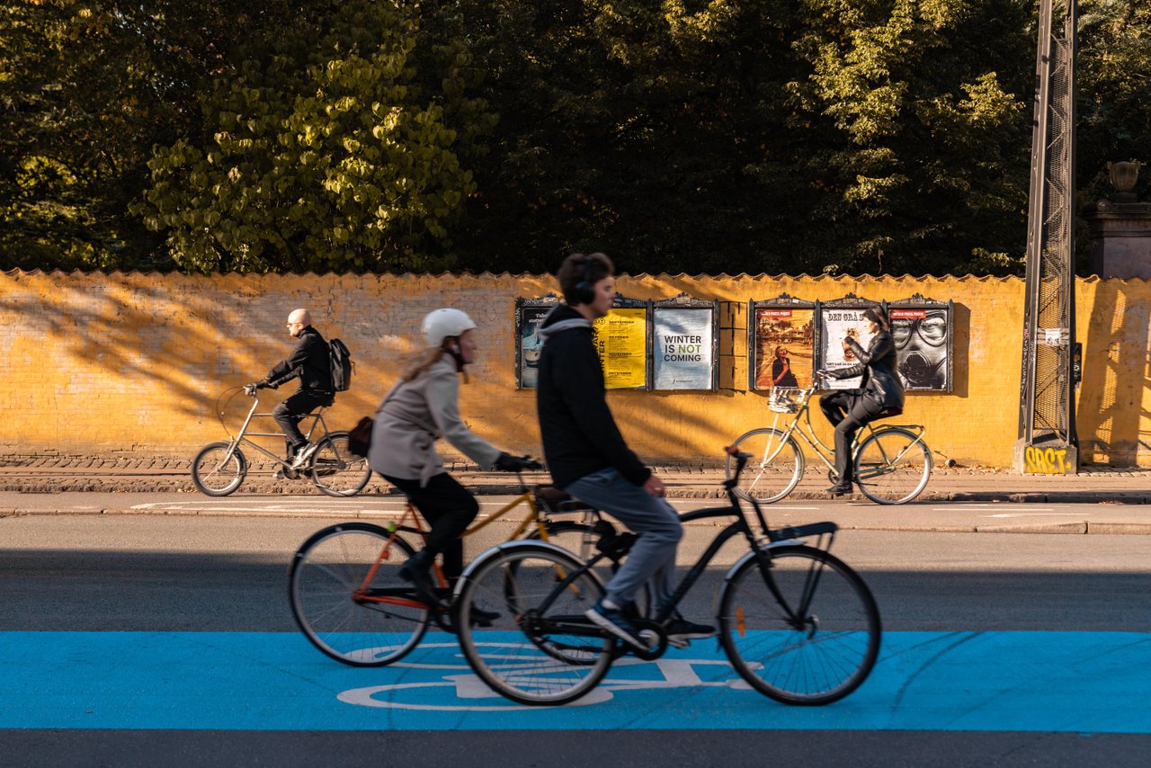 Fietsers in Kopenhagen