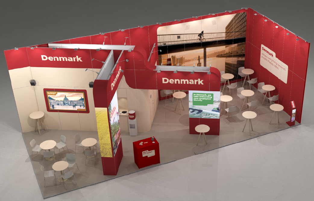 VisitDenmark booth at IMEX26