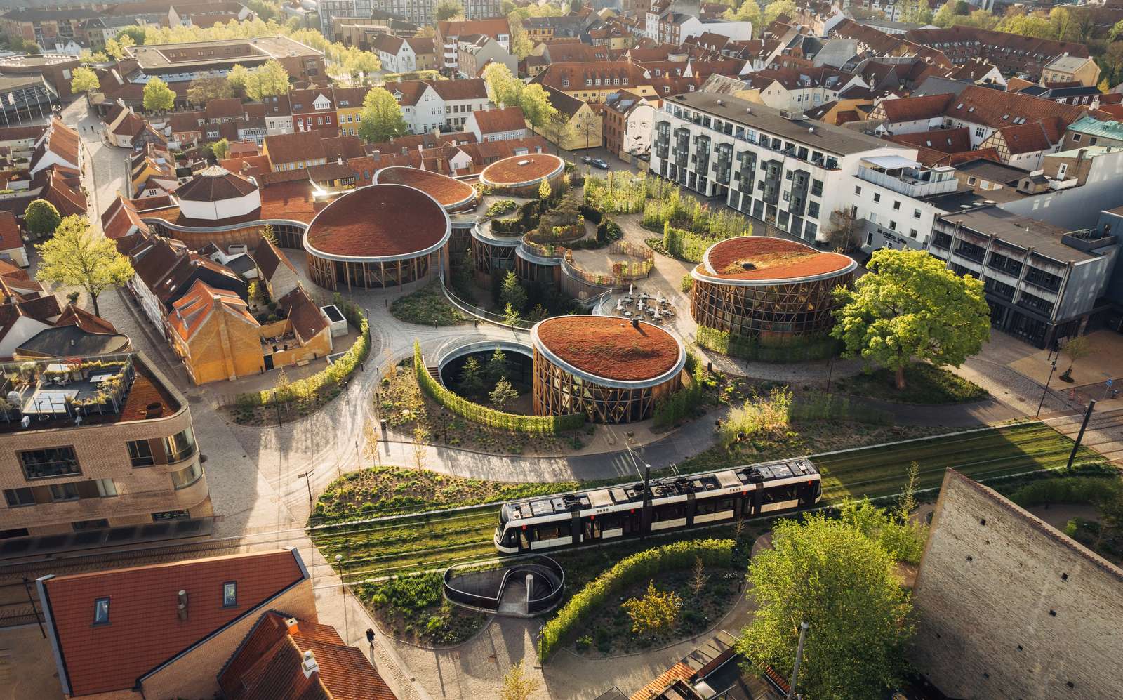 Odense, drone view