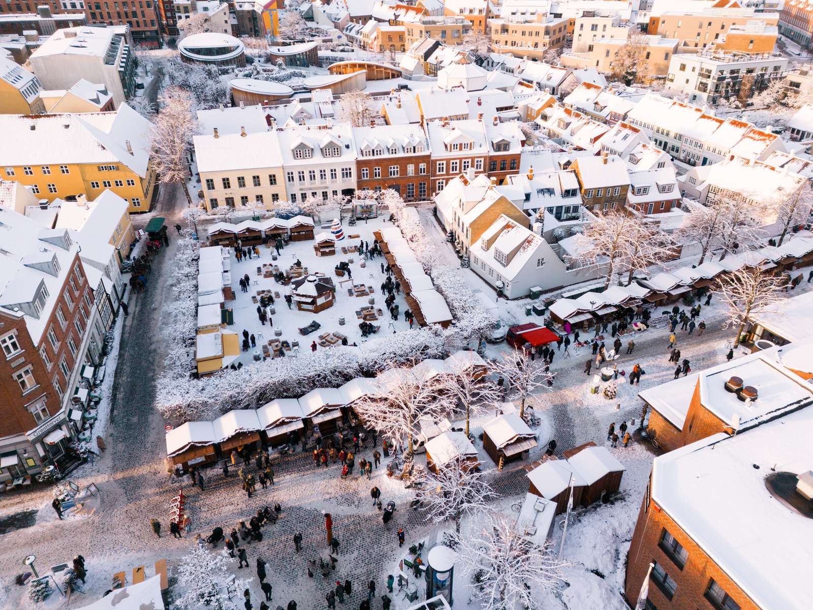 Julemarked Christmas market in Odense, Funen