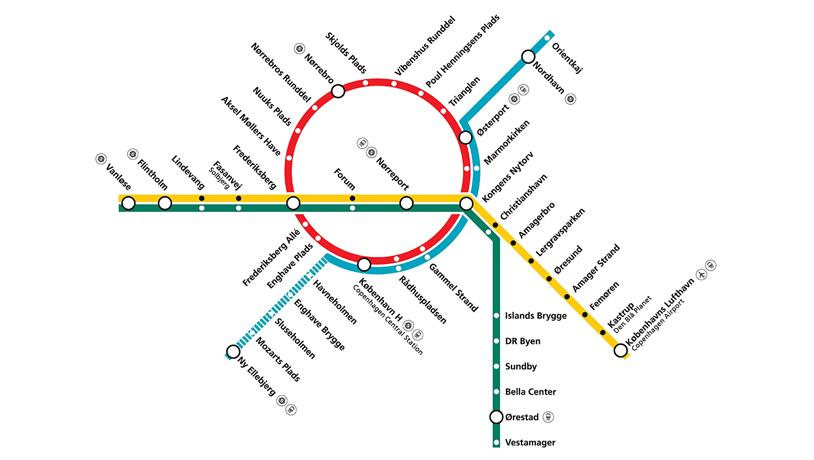 Copenhagen Metro Map