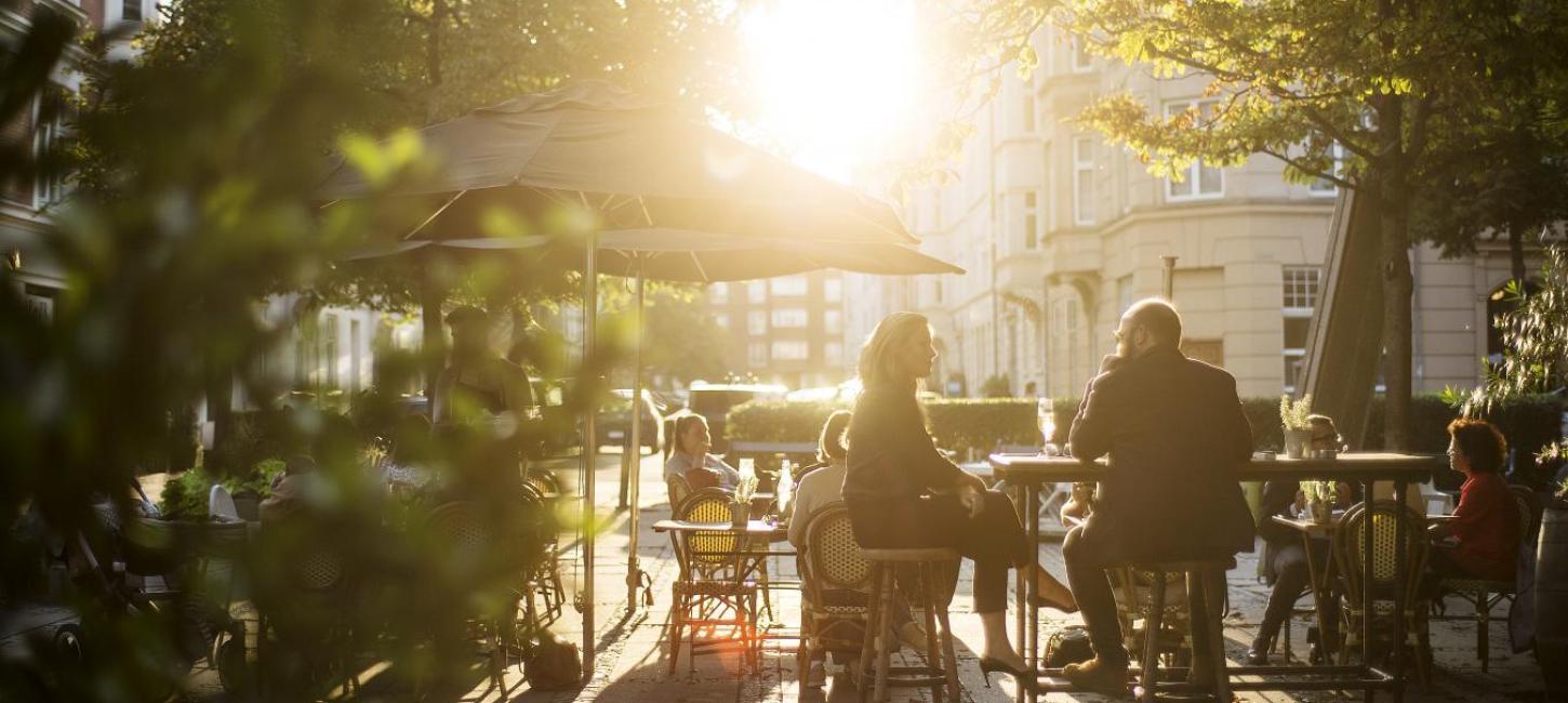 Østerbro is filled with squares where locals meet up for drinks and a bite to eat