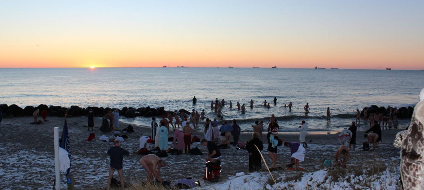 The annualSkagen Winter Swimming Festival takes place in late January