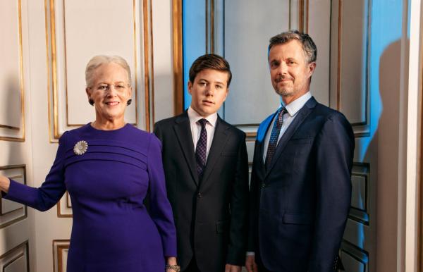 Queen's birthday portrait with her son and grandson