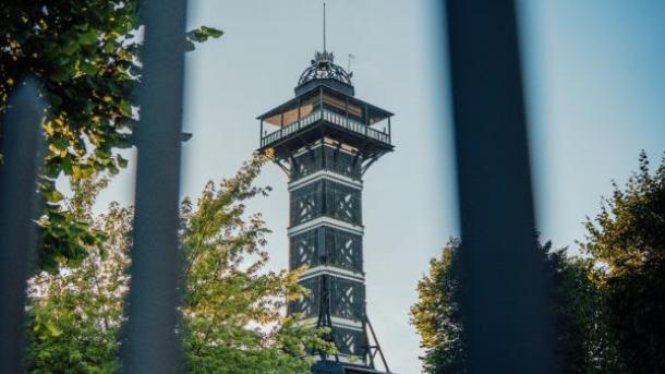 The Tower in Copenhagen ZOO seen from Frederiksberg Gardens