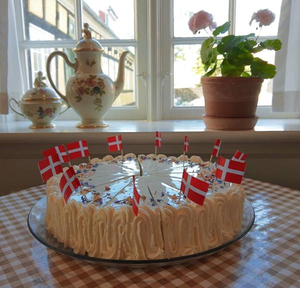 A Danish birthday cake