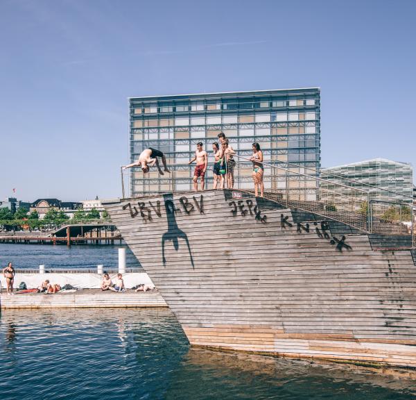 Islands Brygge harbour bath Copenhagen