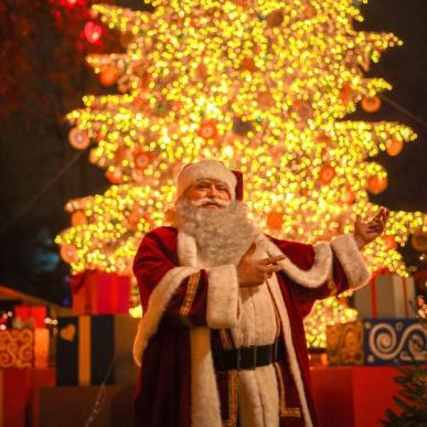 Santa Claus in Tivoli Gardens.