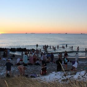 The annualSkagen Winter Swimming Festival takes place in late January