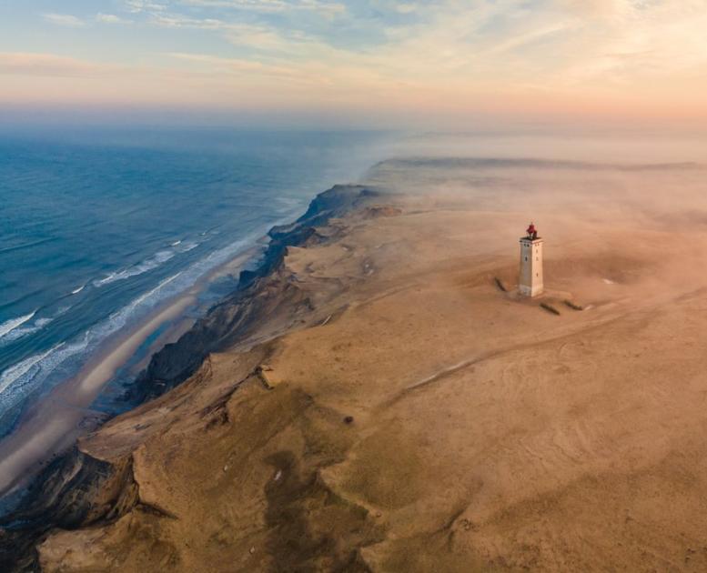 Rubjerg Knude Lighthouse on the cliffs of North Jutland